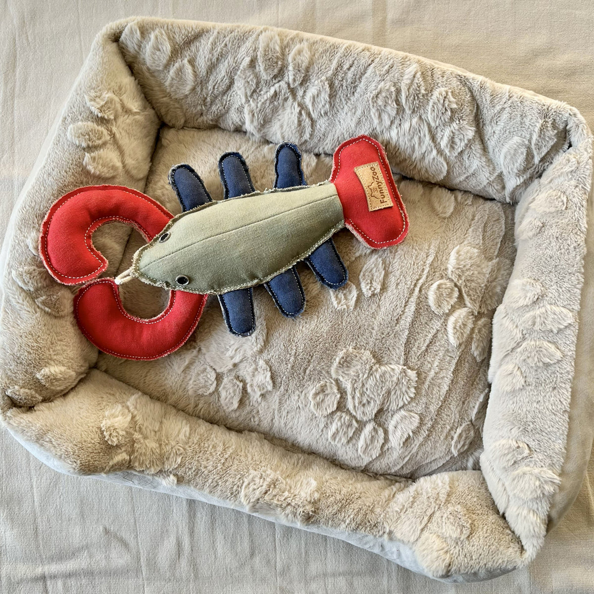 Aragosta in robusto cotone canvas con fibra di cocco 🦞