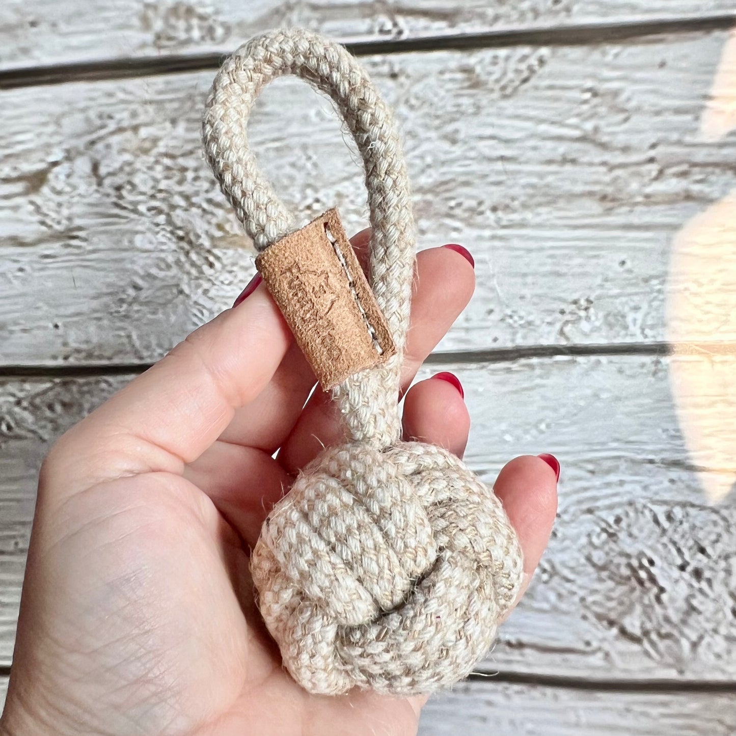 La Mini Rope Ball con Manico per cani piccoli 🏐