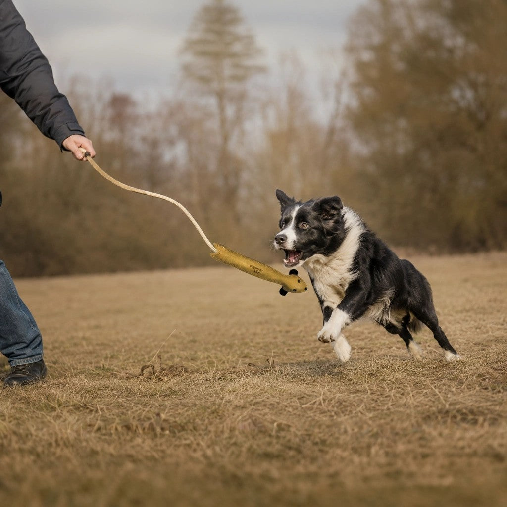Maus mit Seil und Griff