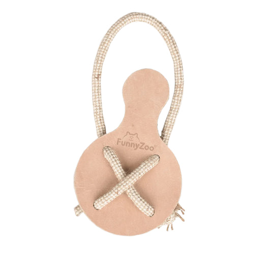 Papaya di cuoio monostrato e corda di cotone e juta