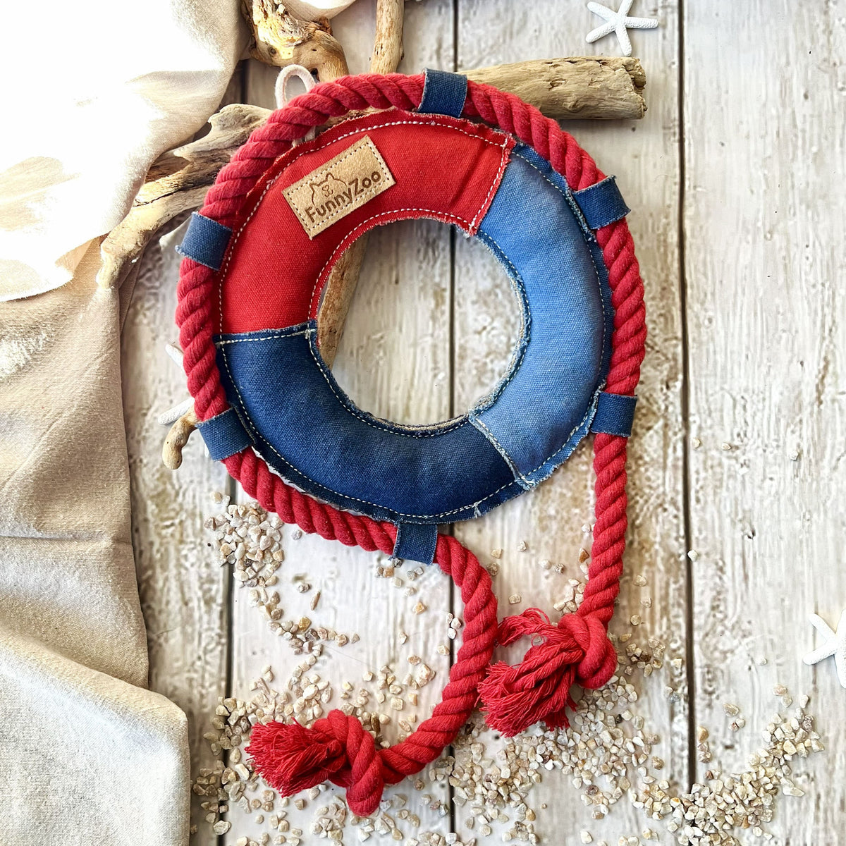 Salvagente in robusto cotone canvas con fibra di cocco 🛟