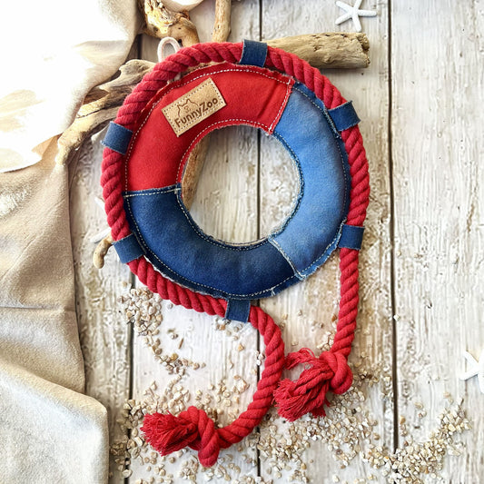 Salvagente in robusto cotone canvas con fibra di cocco 🛟