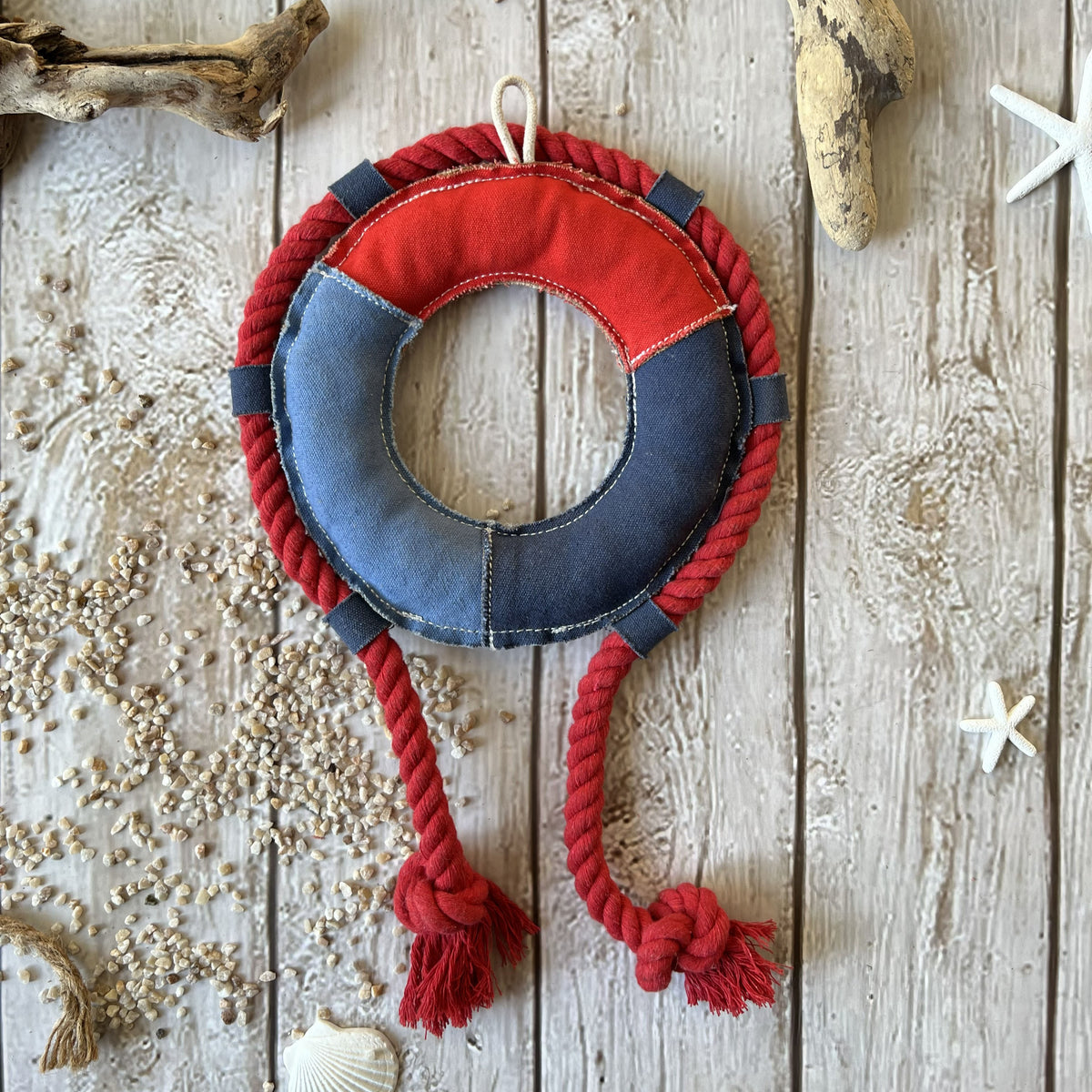 Salvagente in robusto cotone canvas con fibra di cocco 🛟