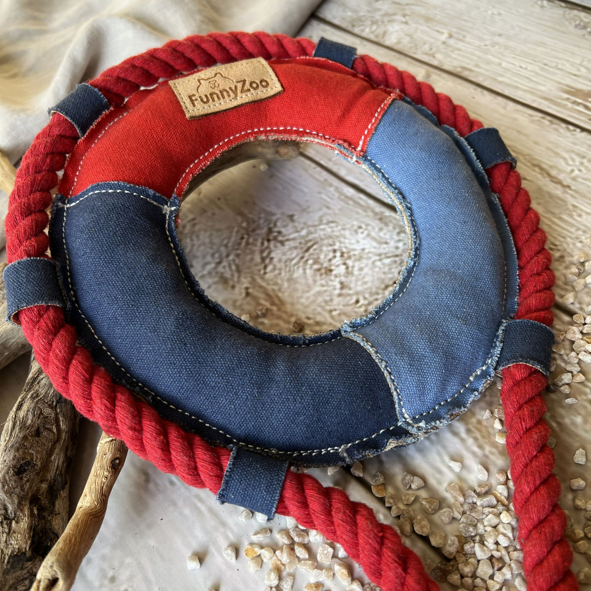 Salvagente in robusto cotone canvas con fibra di cocco 🛟
