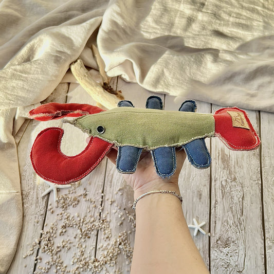 Aragosta in robusto cotone canvas con fibra di cocco 🦞