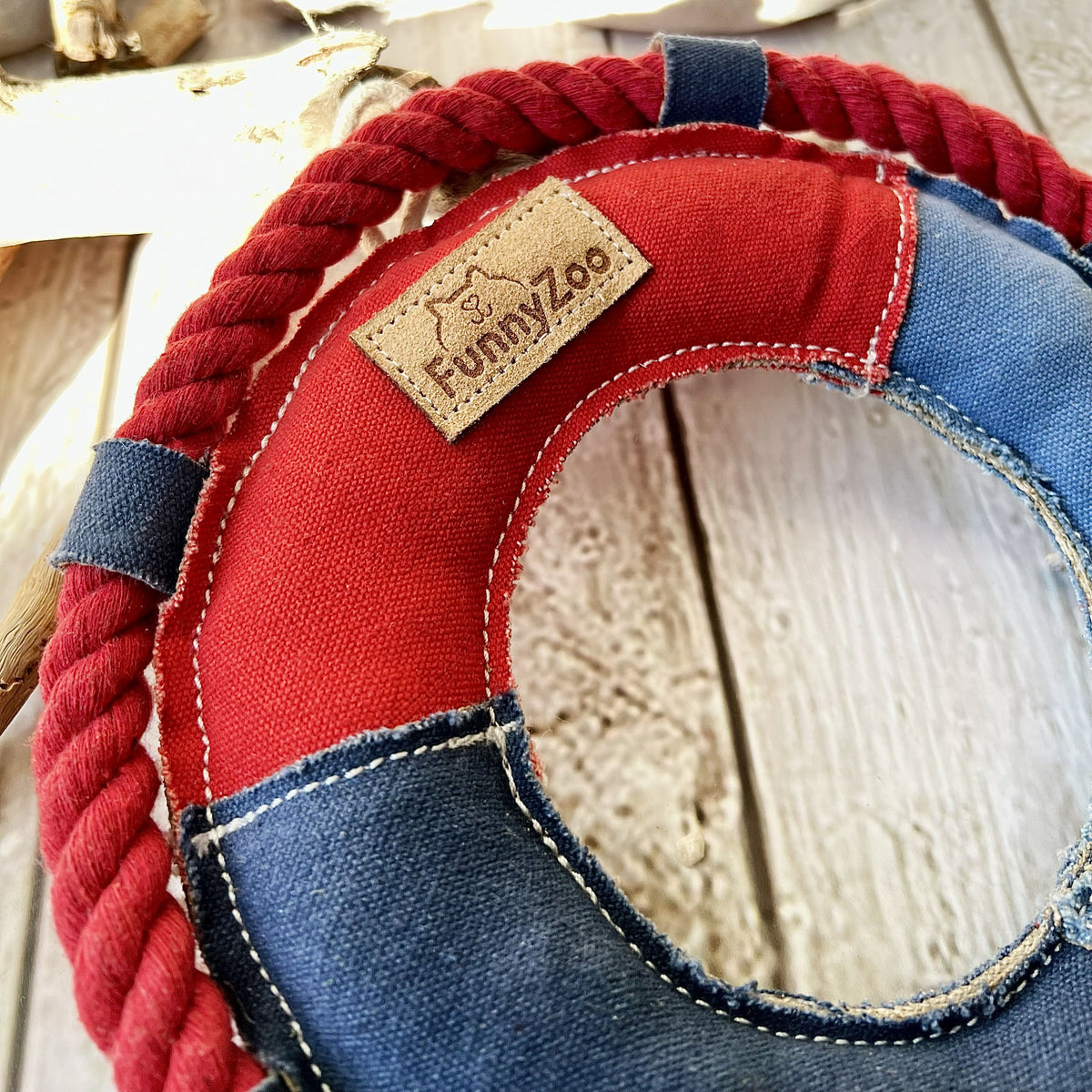 Salvagente in robusto cotone canvas con fibra di cocco 🛟