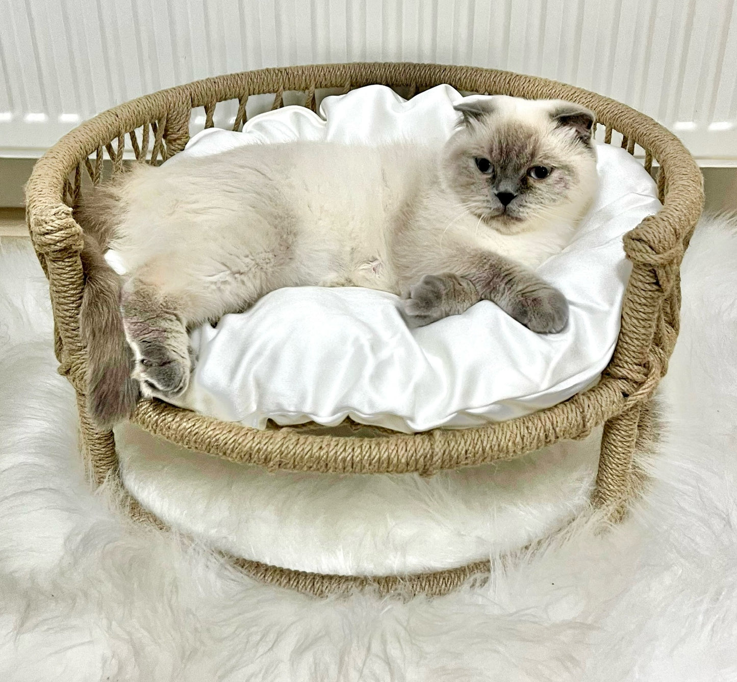 Lettino rotondo per gatti e piccoli cani