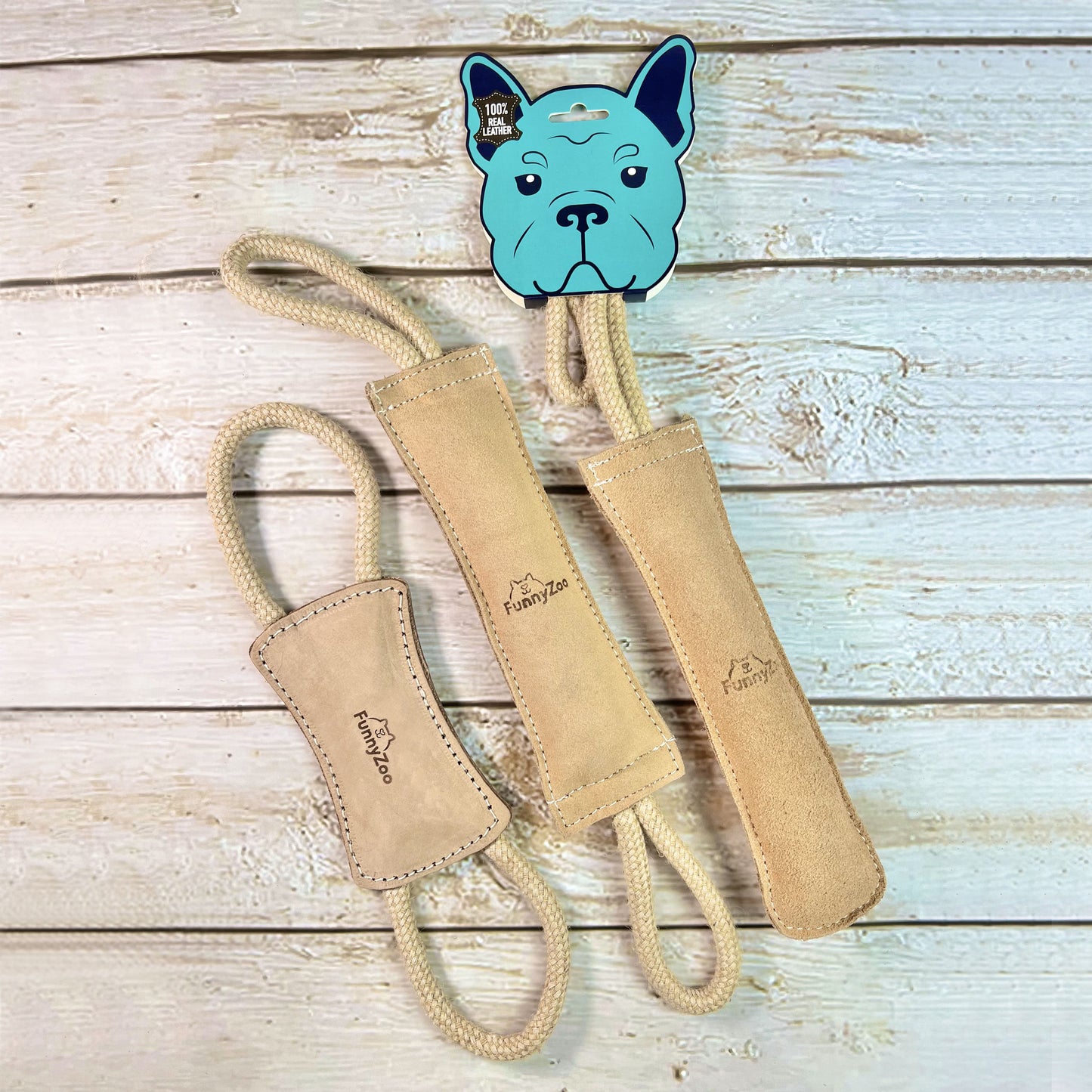 Tug per cani in cuoio