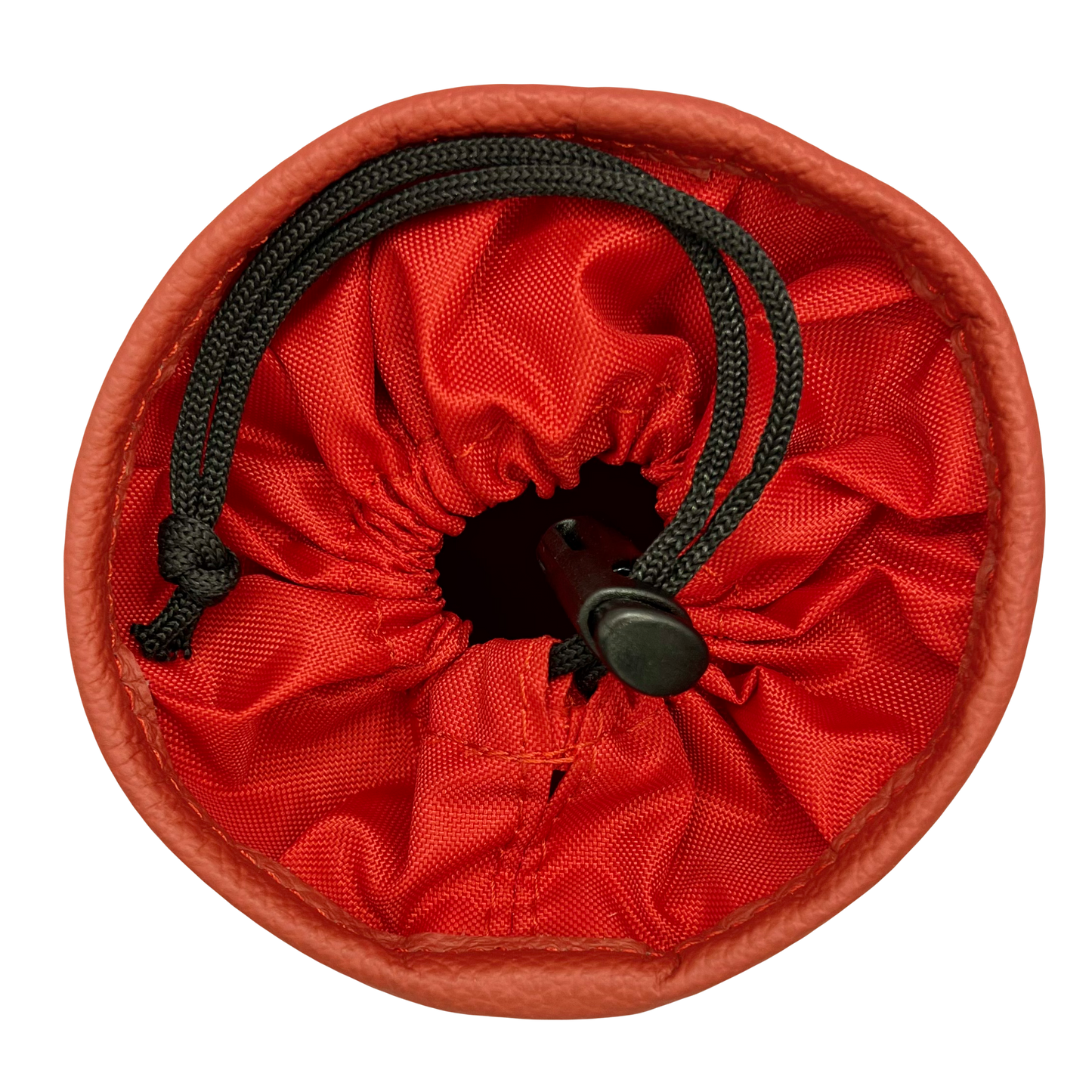 Elegante e pratica borsa portasnack in pelle per cani