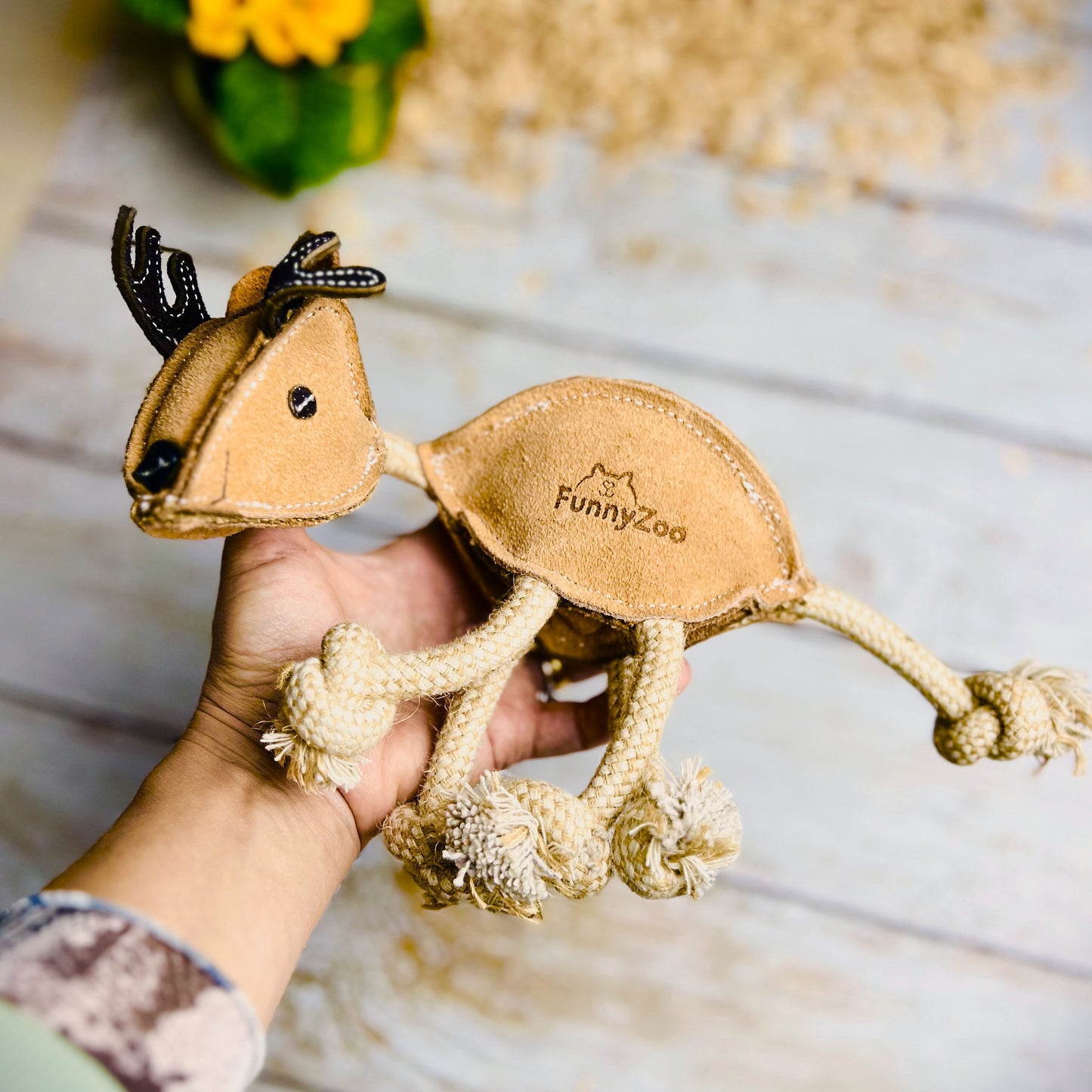 Gioco naturale per cani RENNA in camoscio