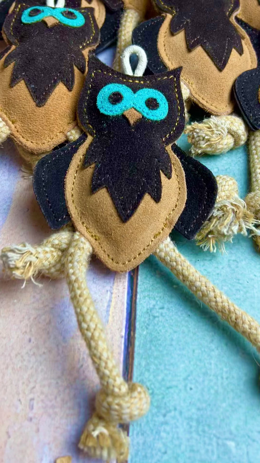 Gioco naturale per cani piccoli Gufo