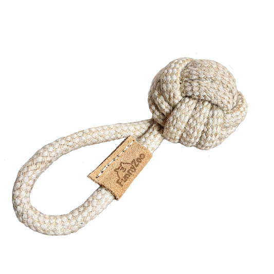 La Mini Rope Ball con Manico per cani piccoli 🏐