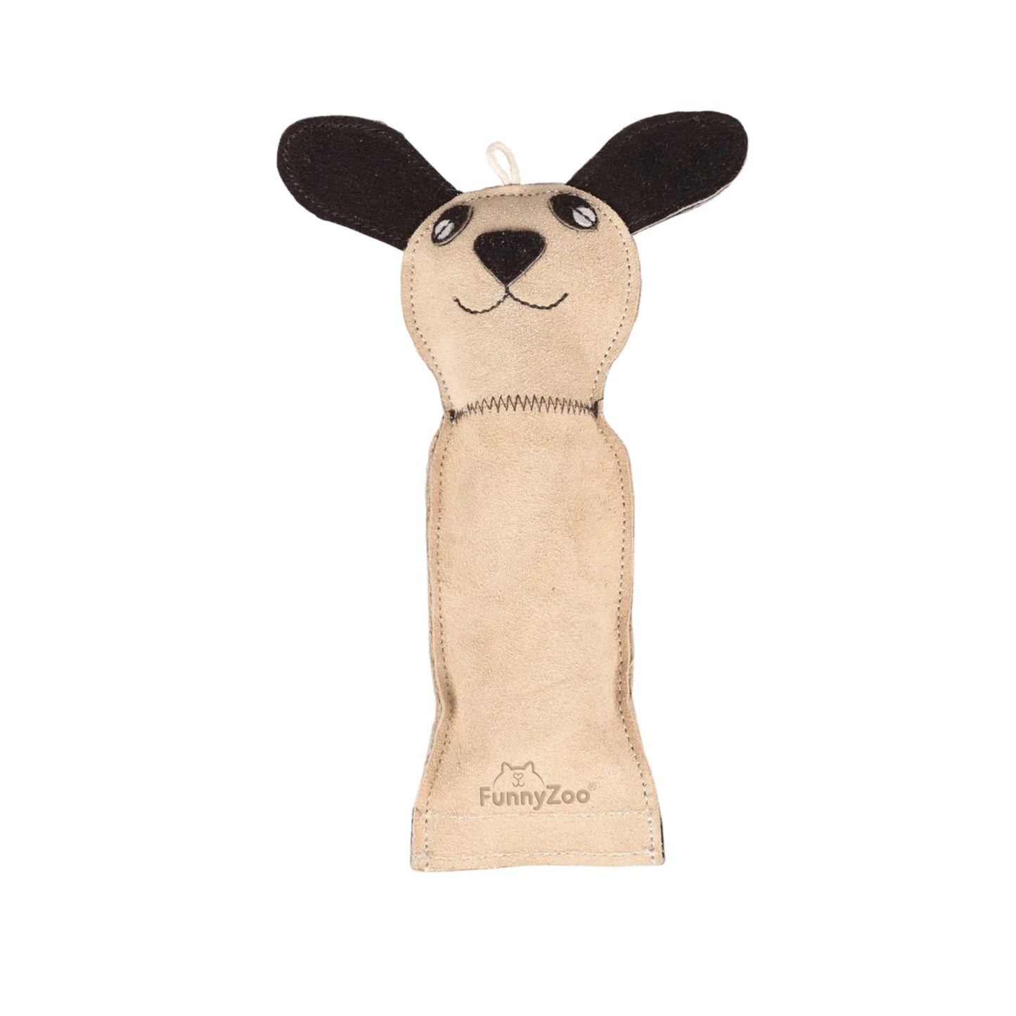 Cane in camoscio con bottiglietta "crunch me!"