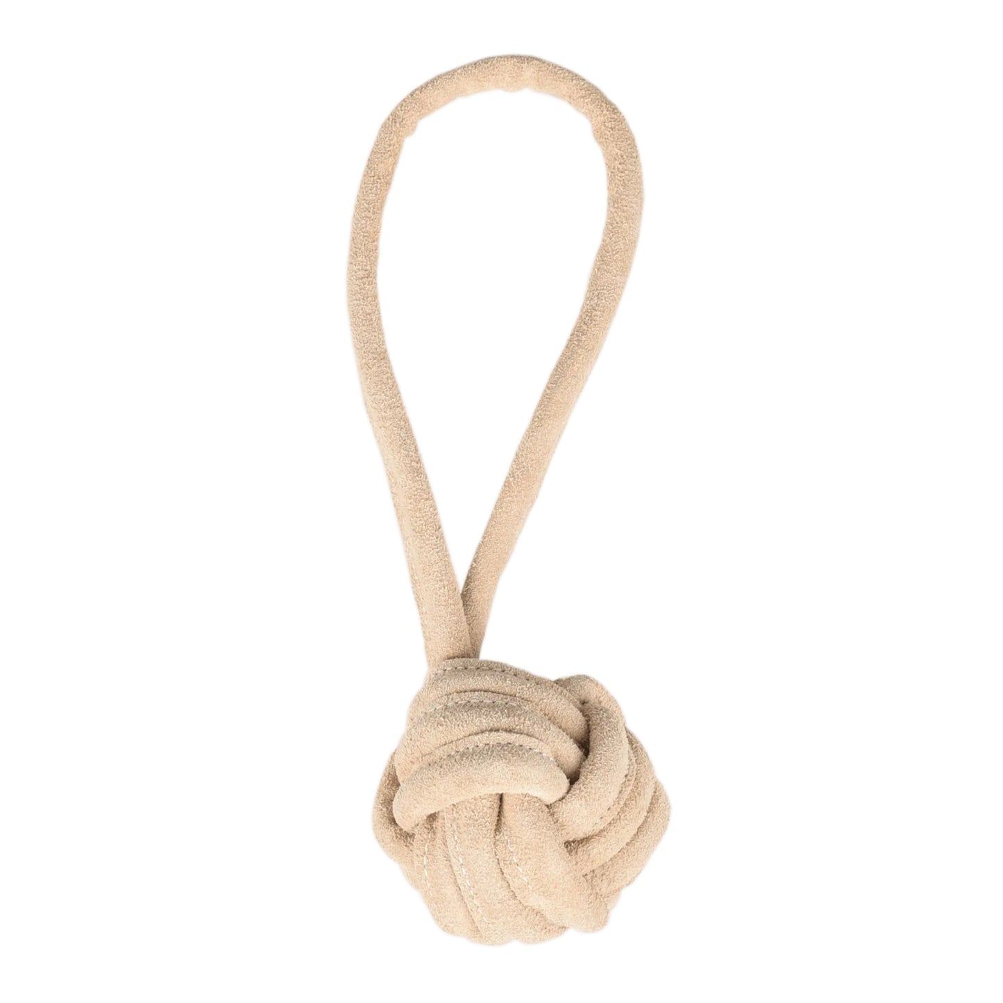 Palla in camoscio con corda