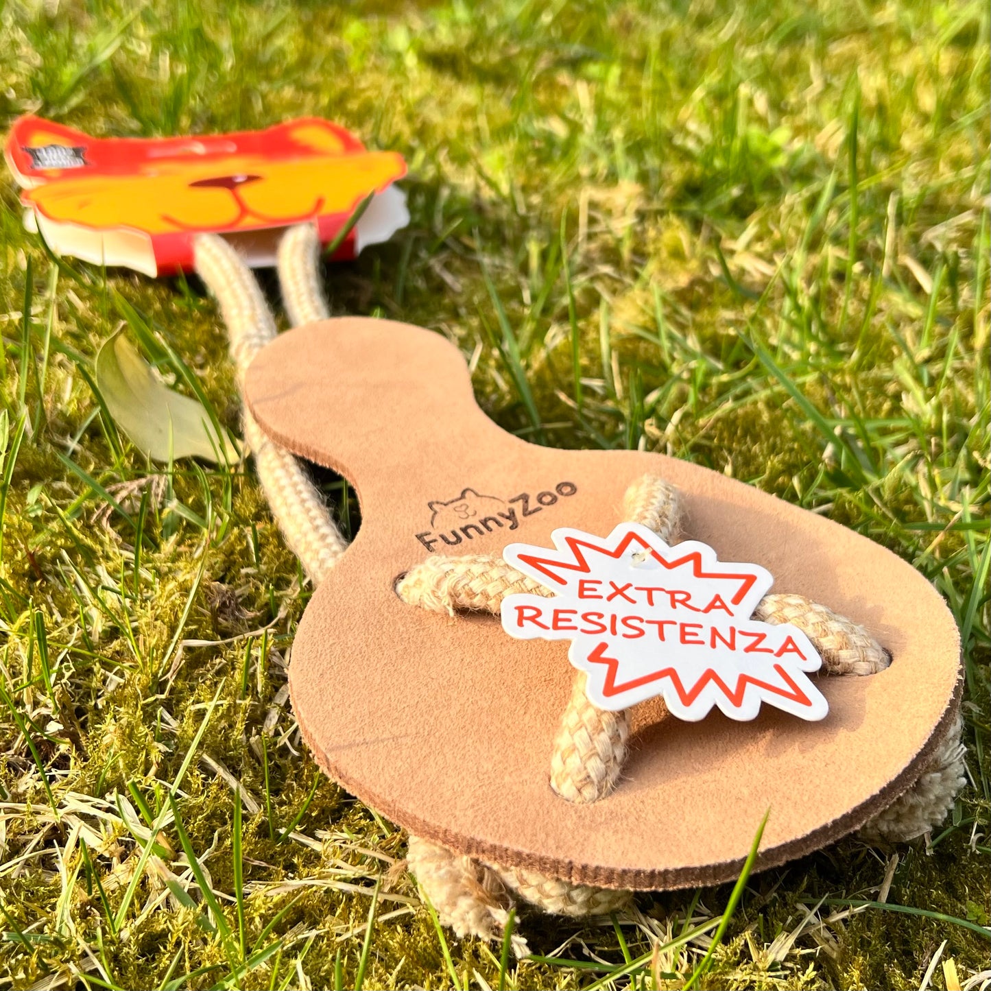 Papaya di cuoio monostrato e corda di cotone e juta